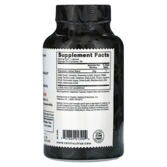 Crystal Star Beautiful Hair & Nails, 60 Vegetarian Capsules image {1}