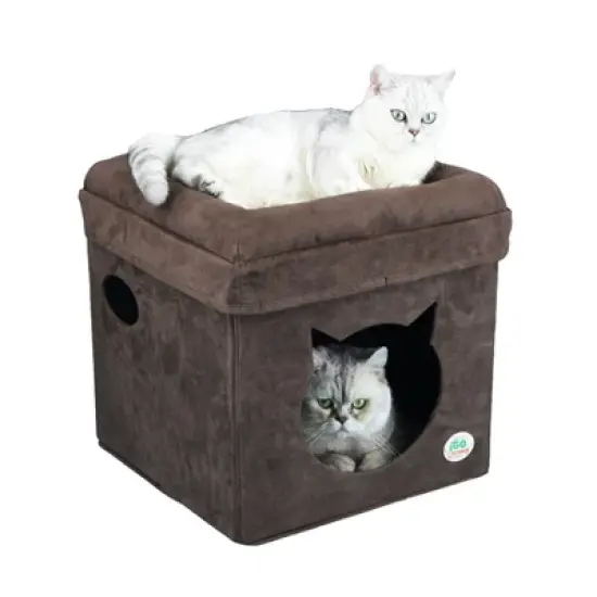 Go Pet Club Comfy Cat Cube Bed Cat Face F882 image {4}