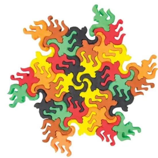 Connectible Bigfoot Puzzle Erasers (6 Pack) - Make Fun Shapes & Patterns image {1}