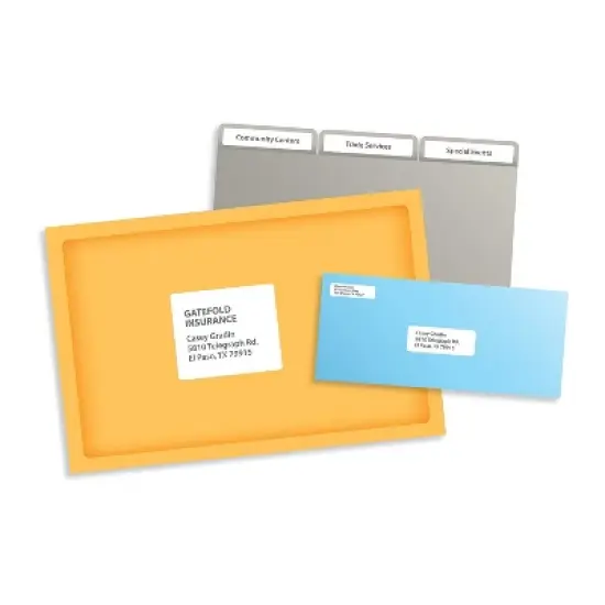 PRES-a-ply Laser/Inkjet Address Labels 1/2 x 1 3/4 White 8000/Pack 30640 image {4}
