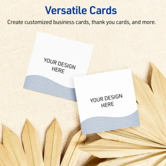 Avery Square Business Cards, Colorful Design, 2.5" x 2.5", 90 Total image {5}