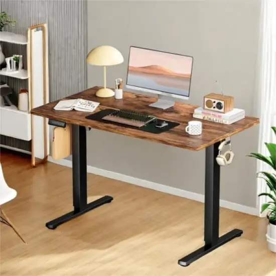 FONTOI Ergonomic Standing Desk, Height Adjustable Computer Desk with Control Panel image {10}
