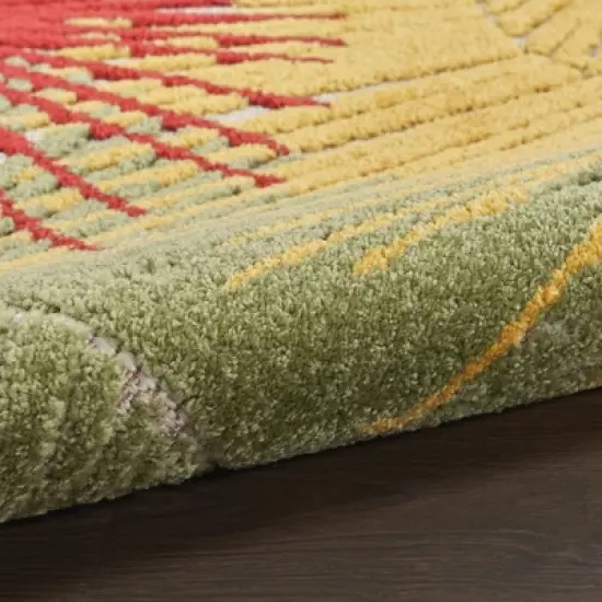 Nourison Aloha Oversized Tropical Palms Flatweave Indoor Outdoor Area Rug image {4}