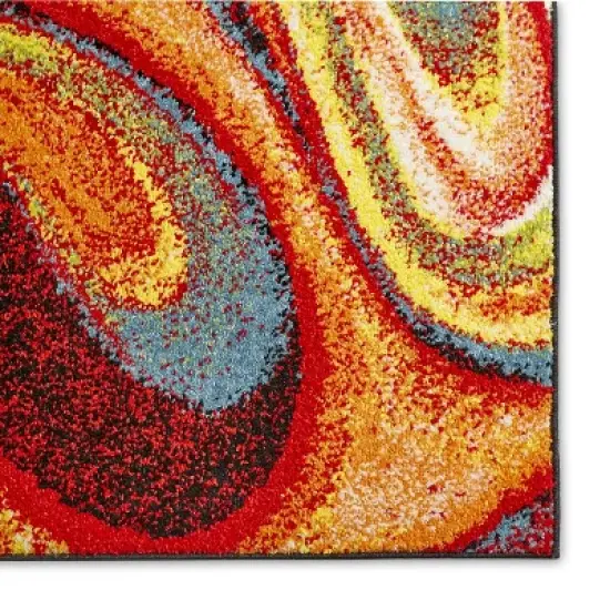 Home Dynamix Splash Adja Contemporary Abstract Swirl Area Rug image {1}
