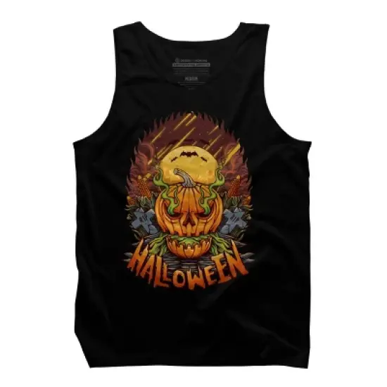 Men's Design By Humans halloween By arjanaproject Tank Top image {4}