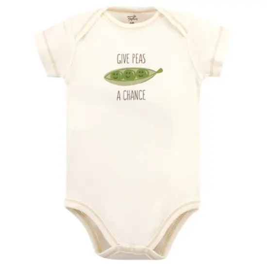 Touched by Nature Organic Cotton Bodysuits 5pk, Corn image {2}