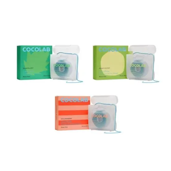 Cocolab Cocofloss Refillables Woven Expanding Dental Floss - Multi-Flavor - 33yd/3pk image {12}