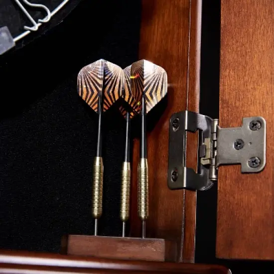 Barrington Chatham Bristle Dartboard and Cabinet Set image {2}