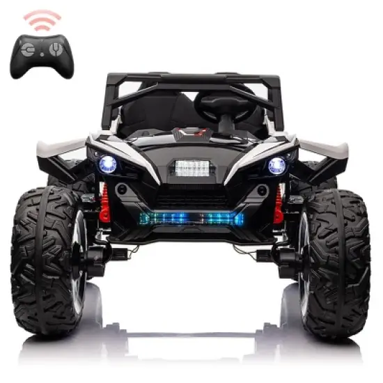 2 Seaters 24V Ride on UTV with Remote Control,10AH Battery, 400W Powerful Motors with 17" EVA Wheels image {9}