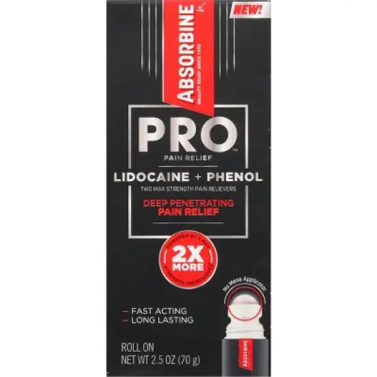 Absorbine Pro Roll On Deep Penetrating Max Strength Pain Relievers 2.5 oz image {2}