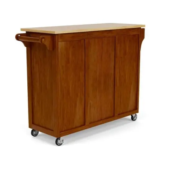 Create - A - Cart Kitchen Cart with Natural Top Cherry - Homestyles image {6}