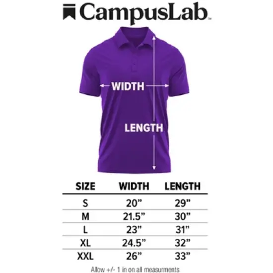 Campus Lab Mckendree University Adult Men's Polo Left Chest Logo image {5}