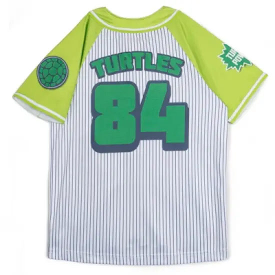 Teenage Mutant Ninja Turtles Mesh Baseball Jersey Button Down Dress Shirt Toddler image {1}