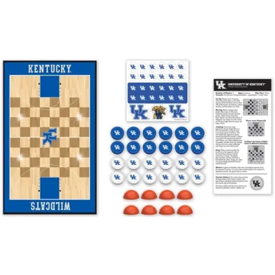 MasterPieces Officially licensed NCAA Kentucky Wildcats Checkers Board Game for Families and Kids ages 6 and Up image {2}