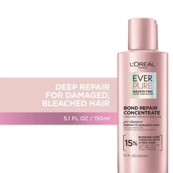 L'Oreal Paris EverPure Sulfate Free Bond Repair Pre Shampoo Treatment - 5.1 fl oz image {9}