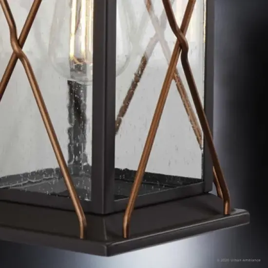 Urban Ambiance Luxury Colonial Outdoor Wall Light,  16"H x 7.5"W,  Olde Bronze Finish, UHP1233 image {6}