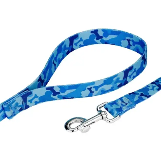 Country Brook Petz Blue Bone Camo Martingale Dog Collar and Leash image {6}