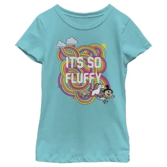 Girl's Despicable Me Minions Its So Fluffy Rainbow Unicorn T-Shirt image {2}