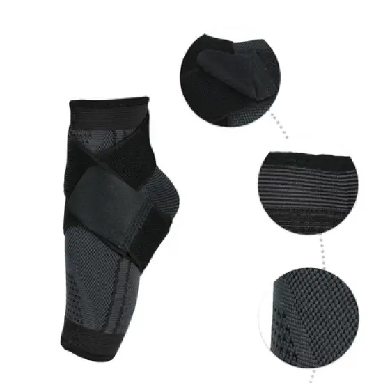 Unique Bargains Sports Running Adjustable Breathable Ankle Support Braces with Strap 1 Pc image {2}