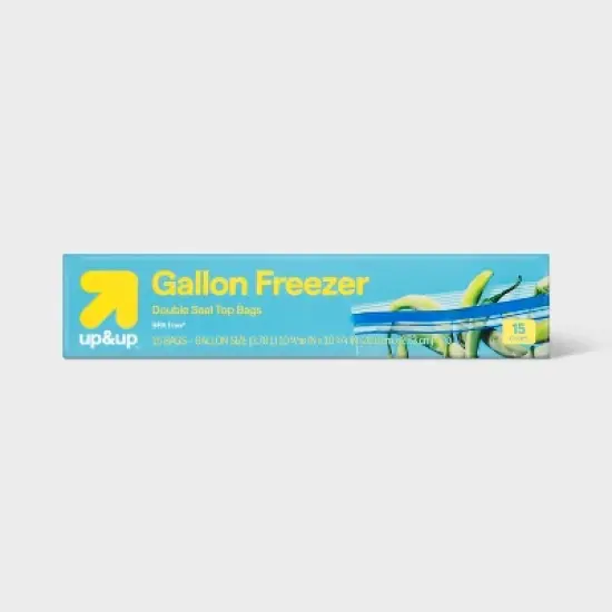 Gallon Freezer Storage Bags - up&up&trade; image {4}