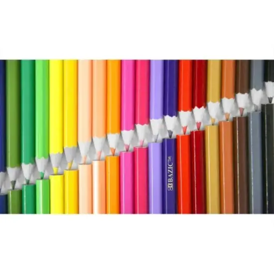 BAZIC Products&reg; Colored Pencils, 12 Per Pack, 12 Packs image {4}