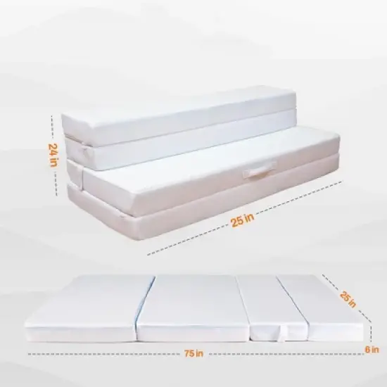 Cheer Collection 6" Memory Foam Folding Mattress image {3}