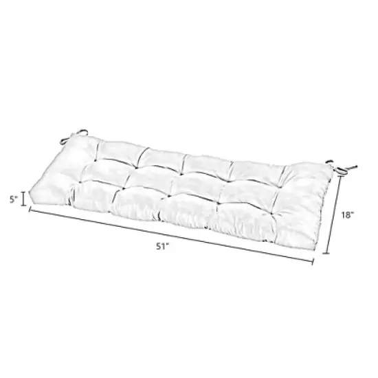 Roma Floral Outdoor Bench Cushion - Kensington Garden image {6}