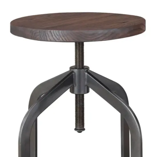 Court Adjustable Backless Barstool Brown - Picket House Furnishings image {8}