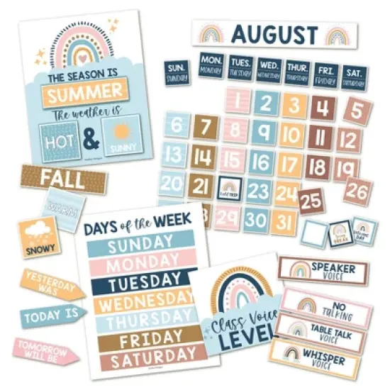 Hadley Designs Boho Circle Time Bulletin Board Calendar for Classroom image {7}