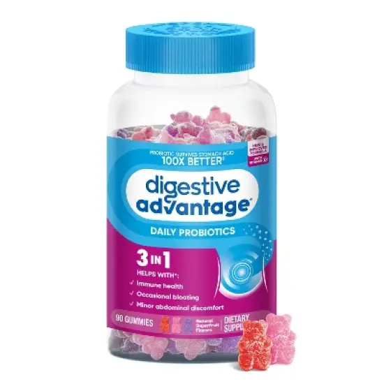 Digestive Advantage Probiotic Gummies - Fruit Flavors image {12}
