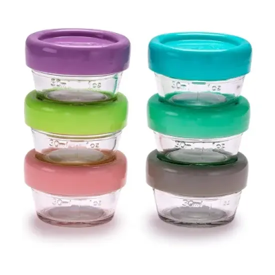 Melii Glass Baby Food Containers - 6pk - 2oz image {6}