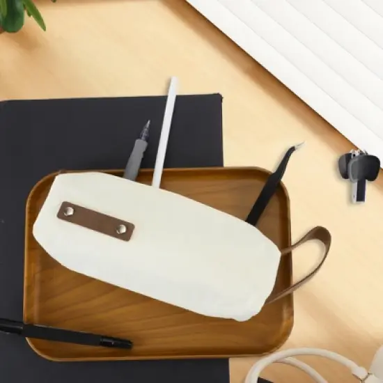 Unique Bargains Canvas Pencil Case image {1}