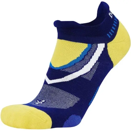 Balega UltraGlide No Show Running Socks - Royal Blue/Blaze Yellow image {2}