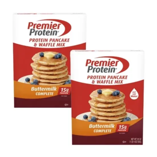 Premier Protein Buttermilk Complete Pancake Mix, 20oz (Pack of 2) image {4}