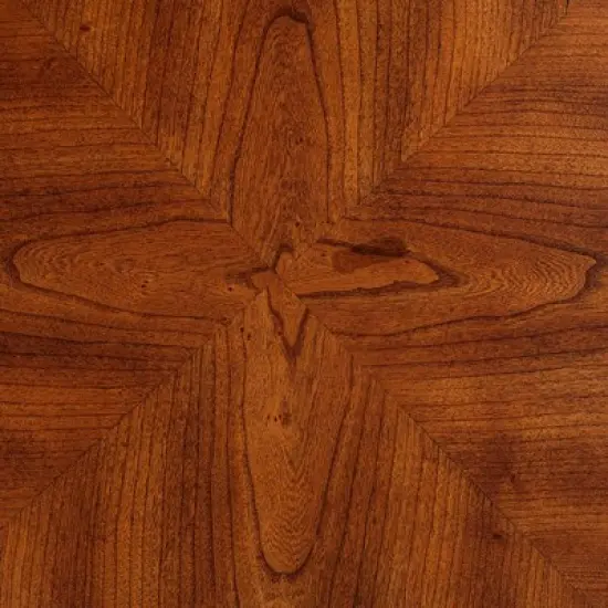 Elm Lane Farmhouse Rustic Cherry Wood Round Accent Side End Table 26" Wide Natural Curving Legs Living Room Home House Entryway image {2}
