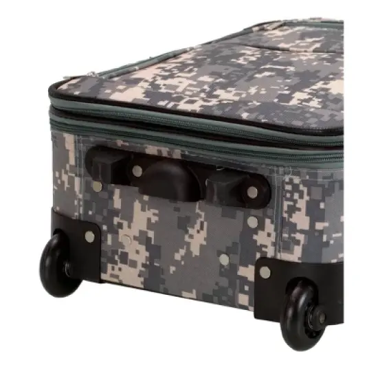 Rockland Fashion 2pc Softside Checked Luggage Set image {7}