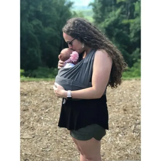 Baby K'tan Breeze Baby Wrap Carrier - Pre Wrapped Breathable Cotton Mesh Baby Sling Newborn - Infant to Toddler (see sizing chart) image {11}