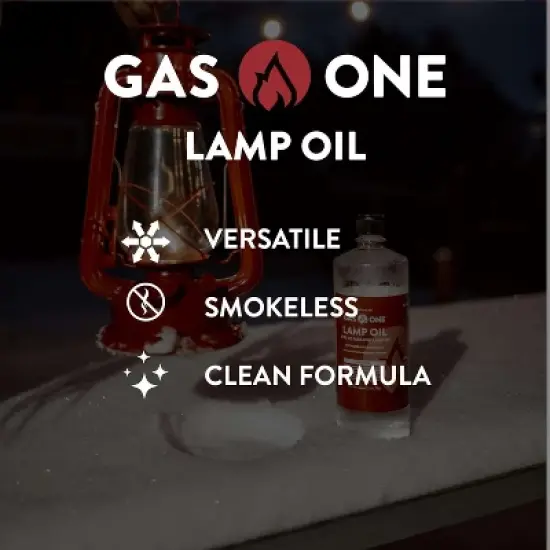 GasOne 32 oz Liquid Paraffin Lamp Oil &ndash; Multifunctional, Smokeless, Odorless Ideal for Lamps, Lanterns, Tiki Torch &ndash; Superior Seal and Safe Packaging image {1}