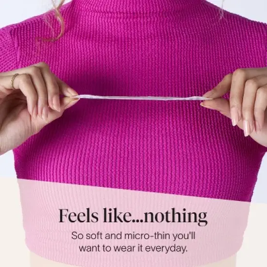 Cora Invisi-feel Daily Panty Liner Micro Thin Organic Cotton Topsheet - 80ct image {7}