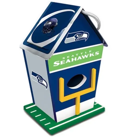 MasterPieces Officially Licensed NFL Seattle Seahawks outdoor wood birdhouse! image {3}