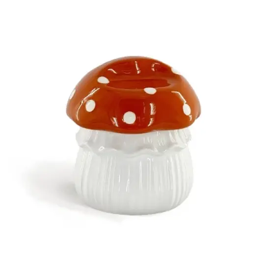 Novelty Ceramic Bowl with Lid Orange - Bullseye's Playground&trade; image {1}