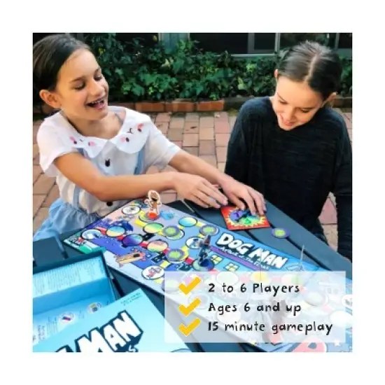University Games Dog Man Attack of the Fleas Game: Educational Creative Thinking Board, 2-6 Players, Dog Man License image {10}