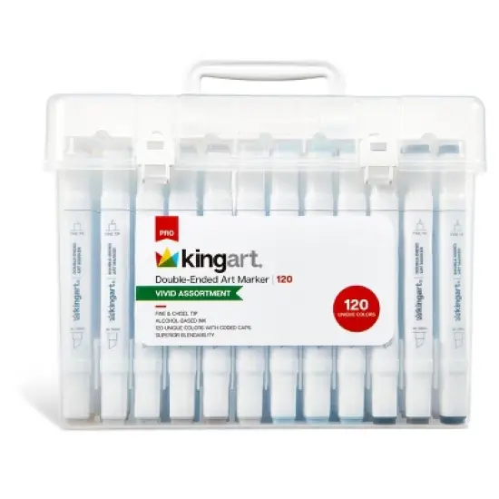 KINGART PRO Double-Ended Alcohol Markers 120 Colors image {10}
