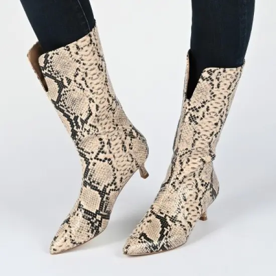 Journee Collection Womens Esperanza Tru Comfort Foam Wide Calf Pointed Toe Mid Calf Boots image {8}