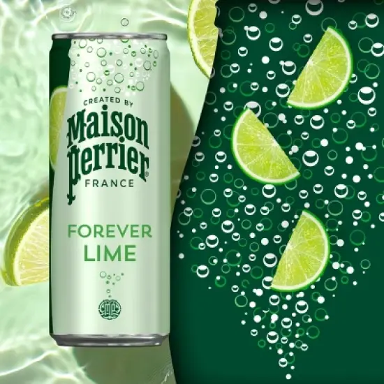 Maison Perrier Lime Sparkling Water - 8pk/11.15 fl oz Cans image {1}