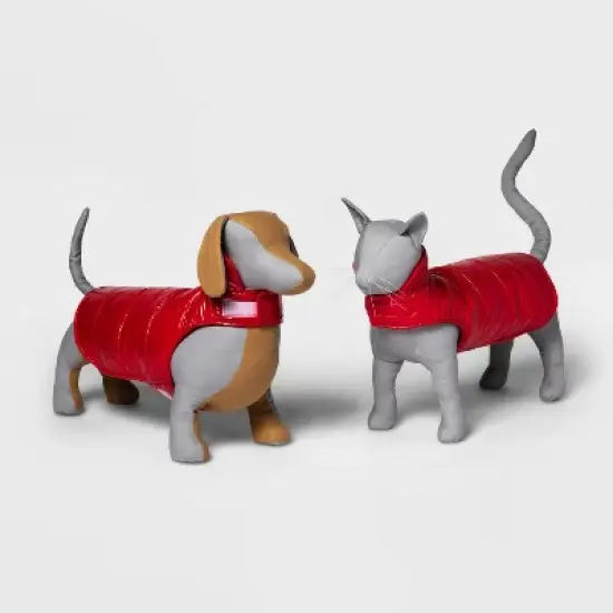 Dog and Cat Puffer - Red - Wondershop&trade; image {4}