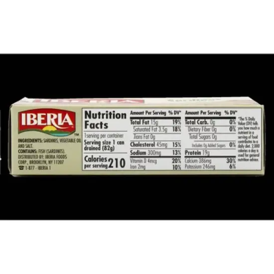 Iberia Sardines In Oil 4.2oz image {1}