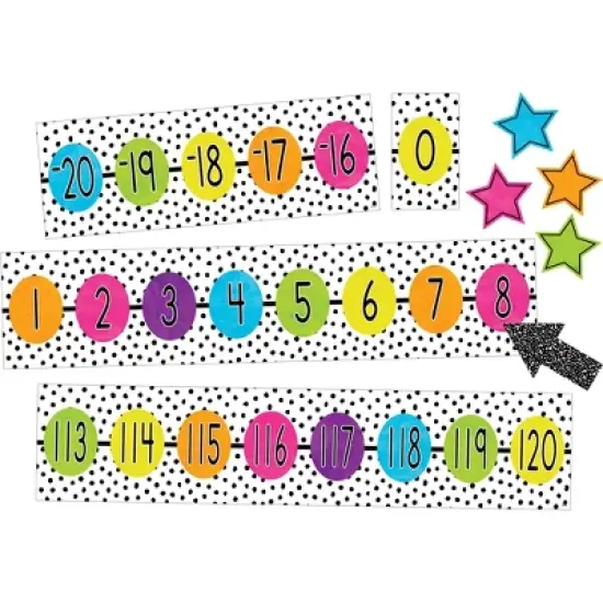 Teacher Created Resources&reg; Brights 4Ever Number Line (-20 to 120) Bulletin Board Set image {3}