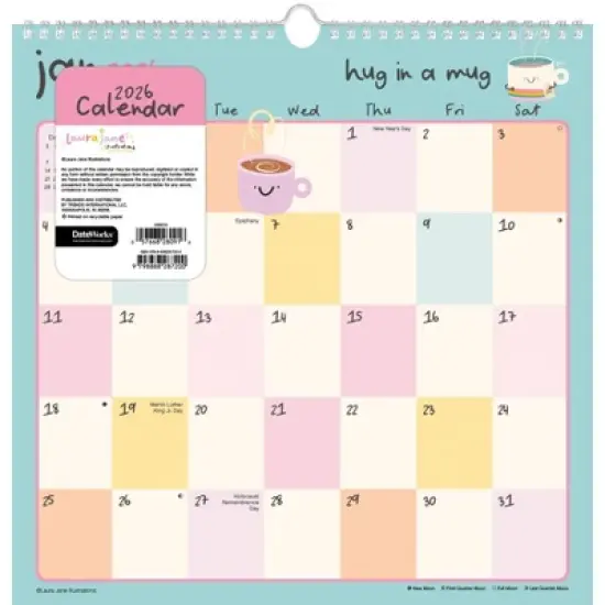 Trends International 2026 Laura Jane Spiral 12"x12.25" Wall Calendar image {5}