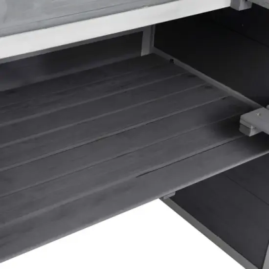 Sevobal Pet Crates and Houses, 2-Tier Cat House with Platform and Windows, Large Capacity Cage for 2-4 Cats, Gray, 75.9"*33.5"*70" image {4}